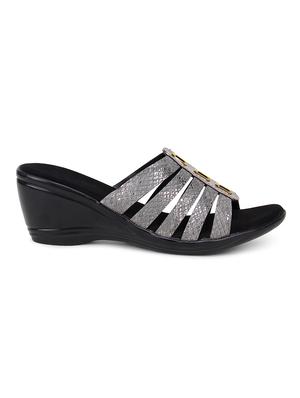 grey slip on wedges - 17141140 - Standard Image - 2