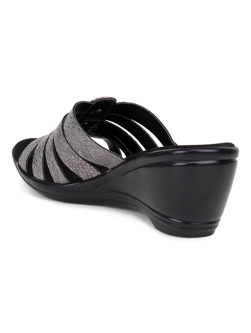 grey slip on wedges - 17141140 - Zoom Image - 3