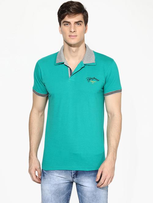 green collared t-shirt - 17141858 - Standard Image - 1