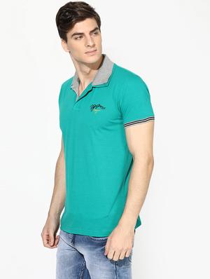 green collared t-shirt - 17141858 - Standard Image - 2