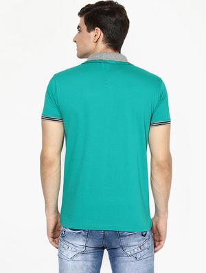 green collared t-shirt - 17141858 - Standard Image - 3