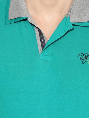 green collared t-shirt - 17141858 - Standard Image - 4