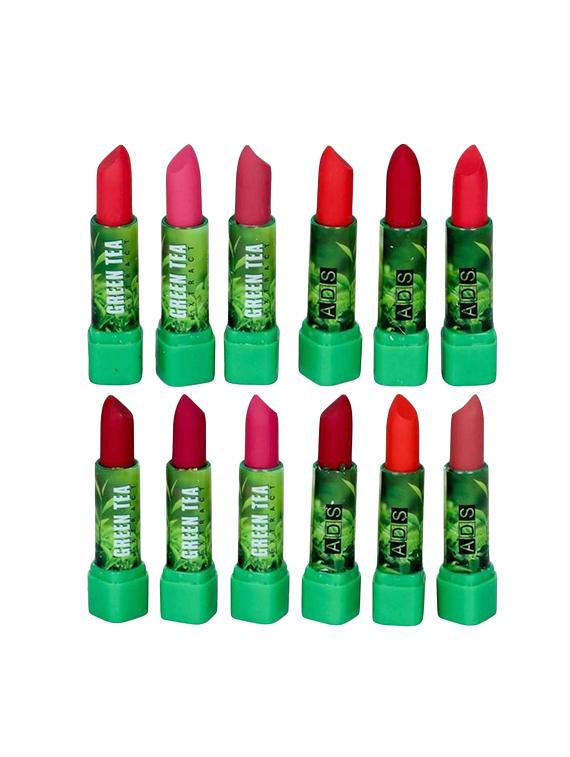 ads pack of 12 green tea matte lipstick - 17142007 - Zoom Image - 1