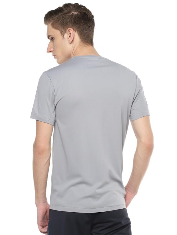 grey solid t-shirt - 17142204 - Zoom Image - 3