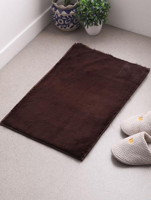 polyester ruffle solid anti skit door mat - 17142434 - Very Small Image - 1