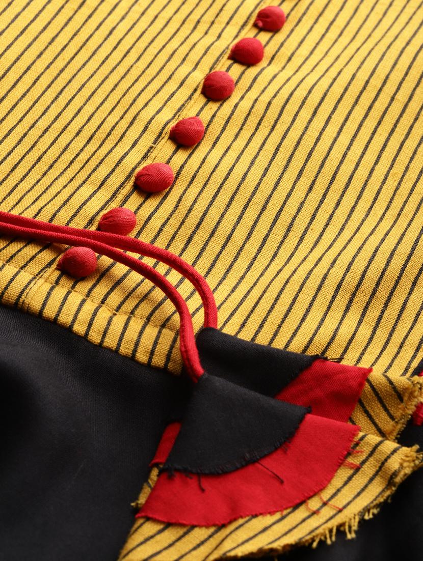 contrast asymmetric kurta - 17142656 - Zoom Image - 4