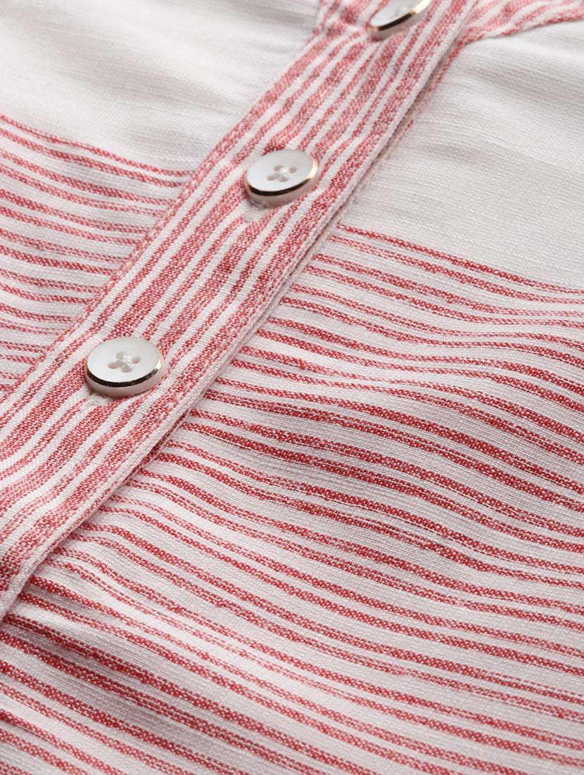 striped straight kurta - 17142658 - Zoom Image - 4