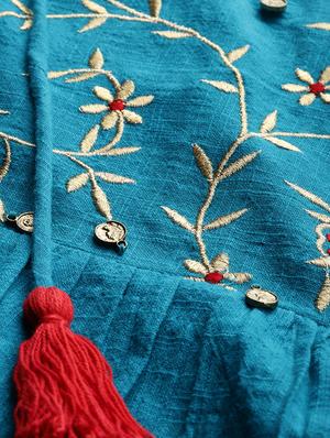 embroidered flared kurta - 17142660 - Standard Image - 4