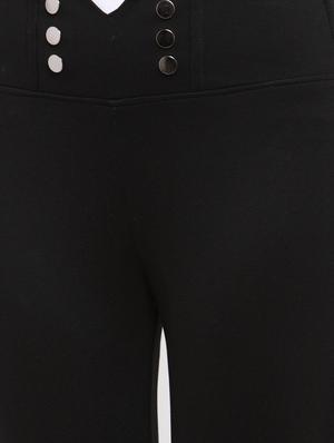 black cotton blend jeggings - 17142779 - Standard Image - 5