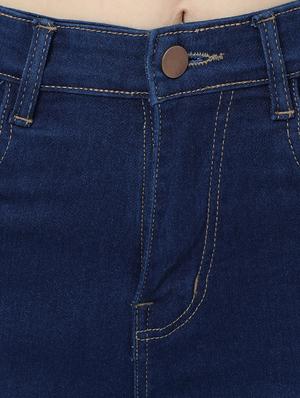 dark blue cotton blend jeans - 17142784 - Standard Image - 5