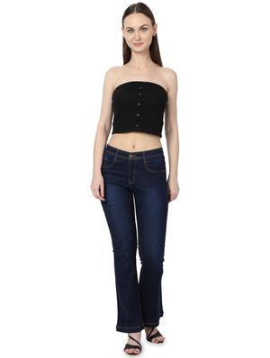 blue cotton blend jeans - 17142788 - Standard Image - 4