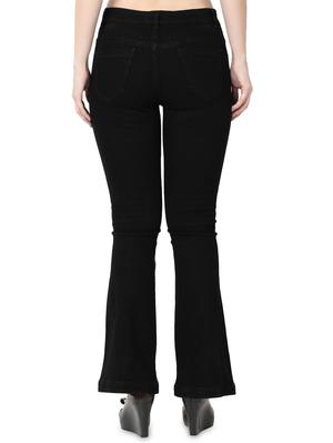 black cotton blend jeans - 17142789 - Standard Image - 3