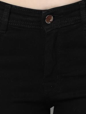 black cotton blend jeans - 17142789 - Standard Image - 5