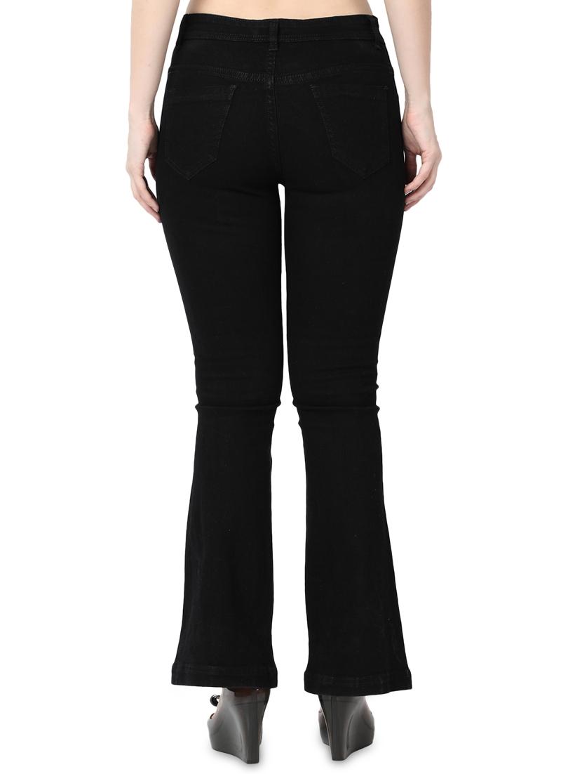 black cotton blend jeans - 17142789 - Zoom Image - 3
