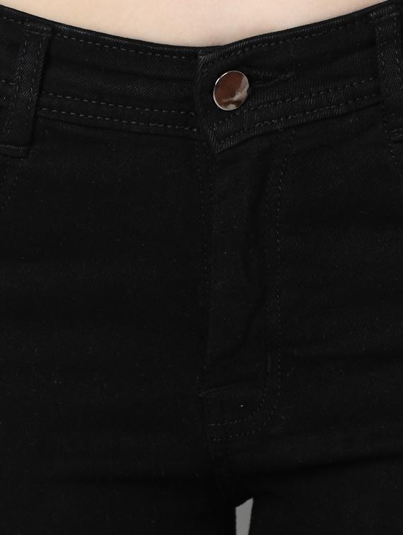 black cotton blend jeans - 17142789 - Zoom Image - 5