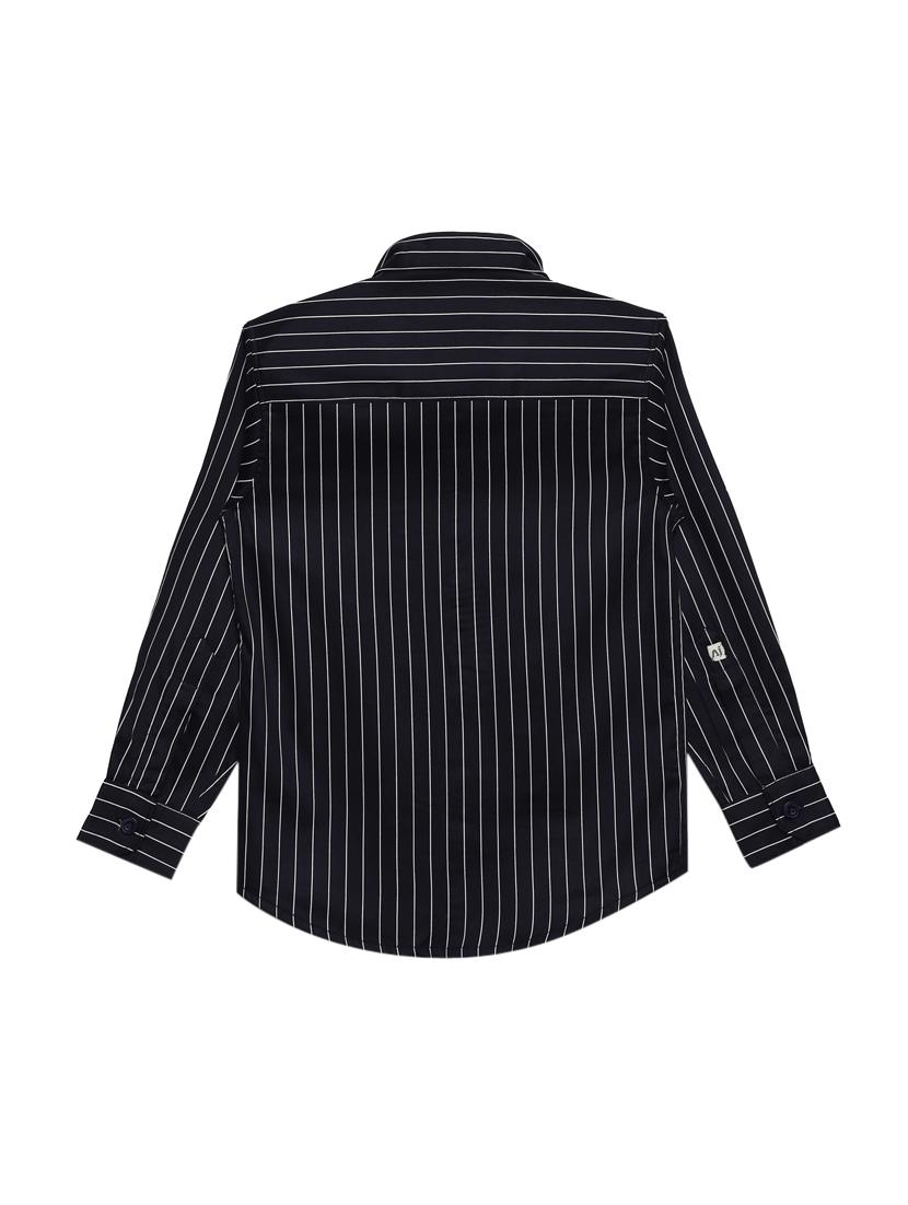 dark blue cotton shirt - 17142811 - Zoom Image - 2