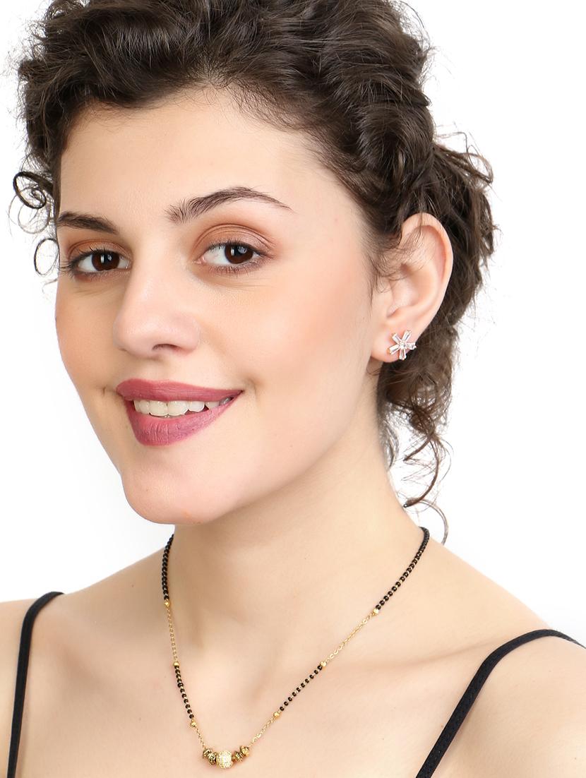 gold beads mangalsutra and bracelet - 17143204 - Zoom Image - 5