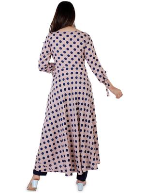 polka dot angrakha kurta - 17143263 - Standard Image - 3