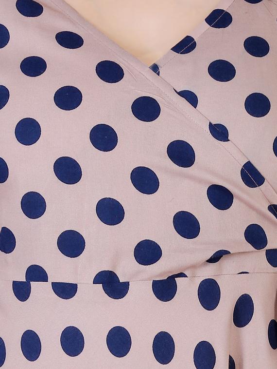 polka dot angrakha kurta - 17143263 - Zoom Image - 4