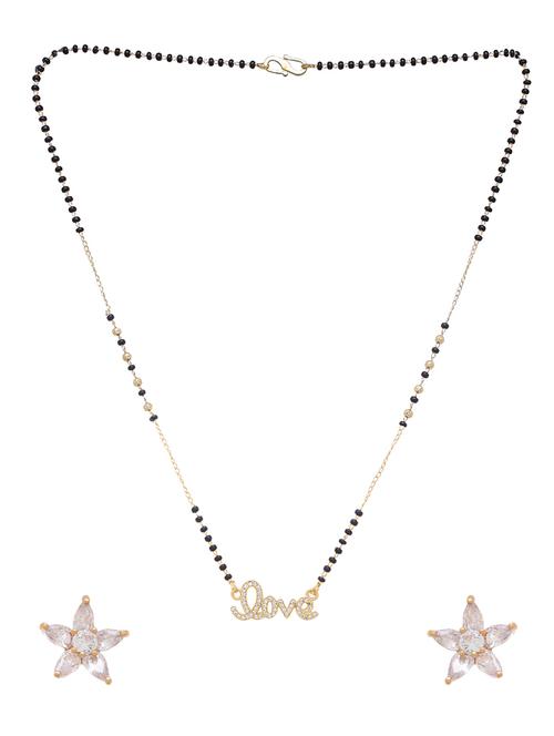gold metal mangalsutra set - 17143311 - Standard Image - 1