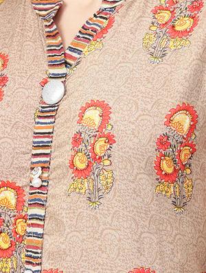 printed flared kurta - 17143607 - Standard Image - 4