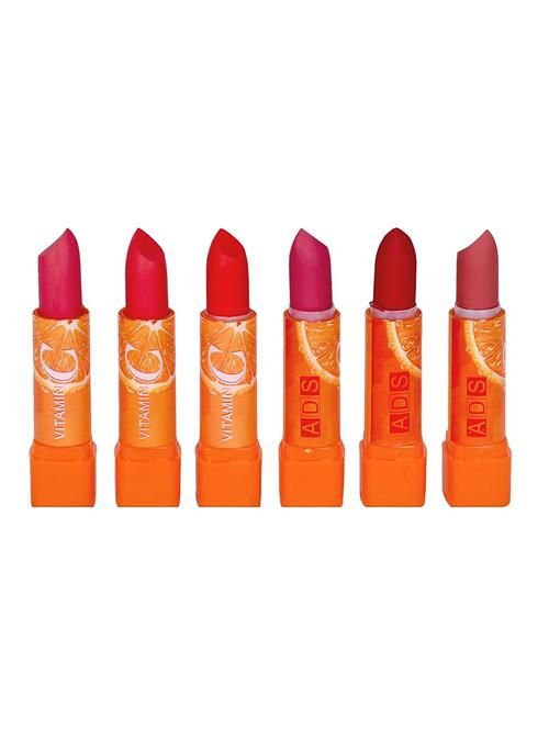 ads pack of 6 matte vitamin c lipsticks - 17143901 - Standard Image - 1