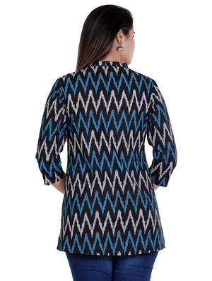black cotton regular top - 17143916 - Standard Image - 3