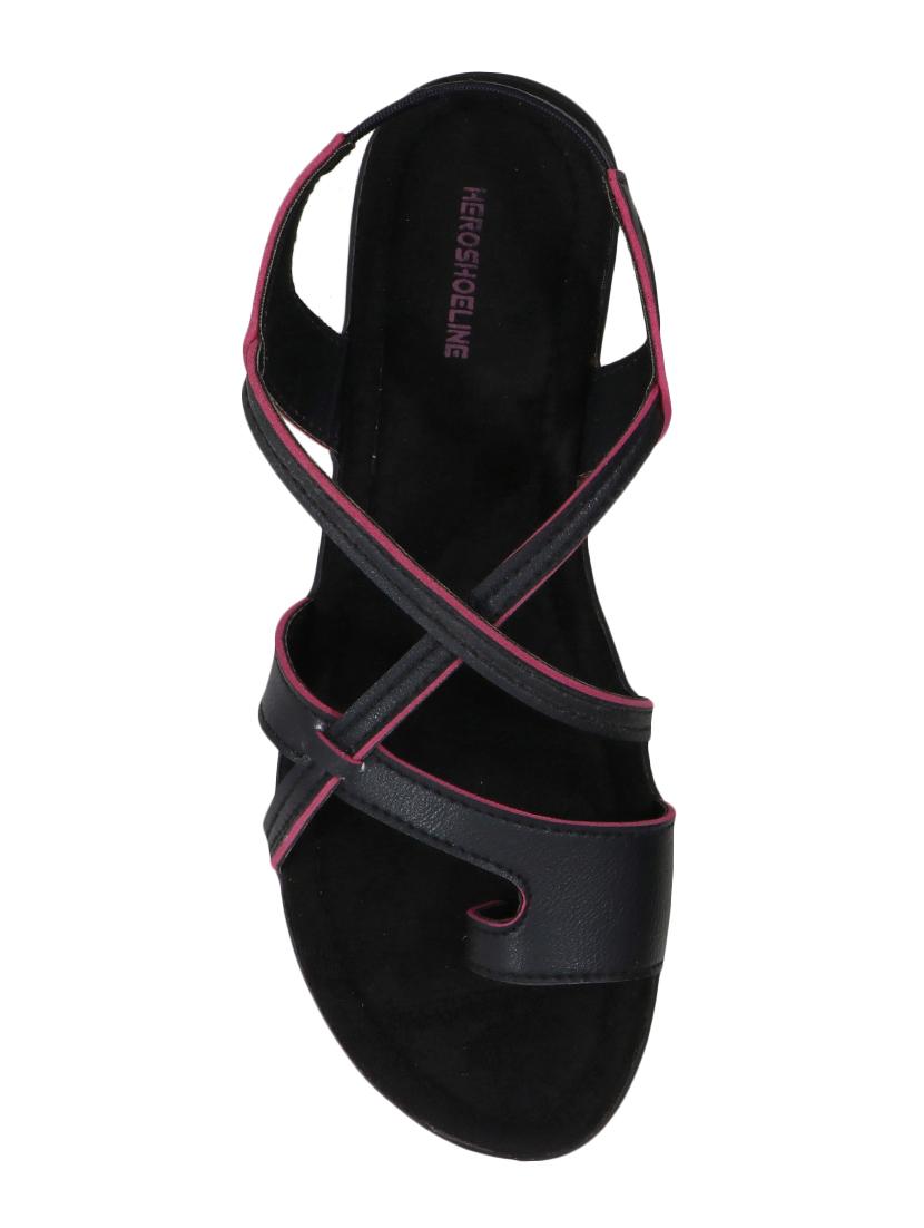 black back strap sandals - 17143960 - Zoom Image - 3