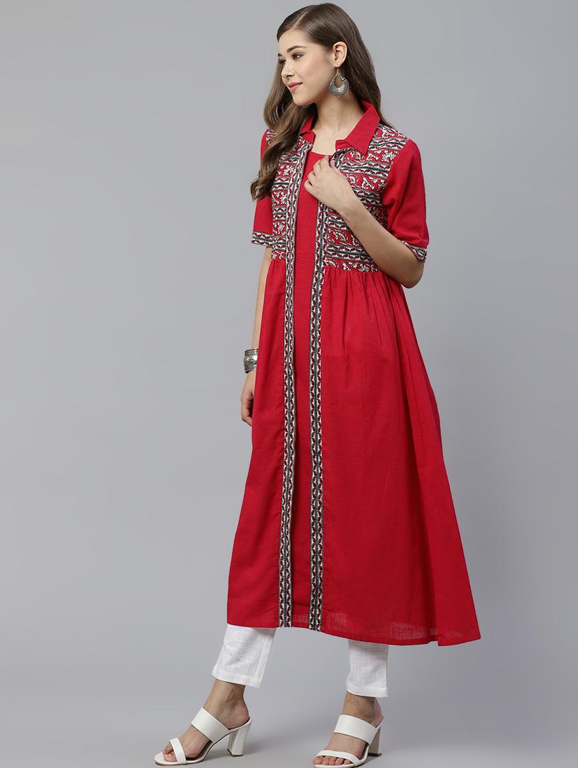 printed kurta pant set - 17143964 - Zoom Image - 2