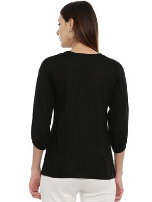 tie up neck printed top - 17143983 - Standard Image - 3