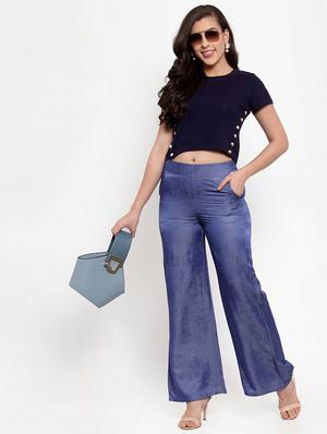 high rise wide leg trouser - 17144231 - Standard Image - 4