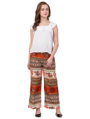 tie front printed palazzo - 17144496 - Standard Image - 4