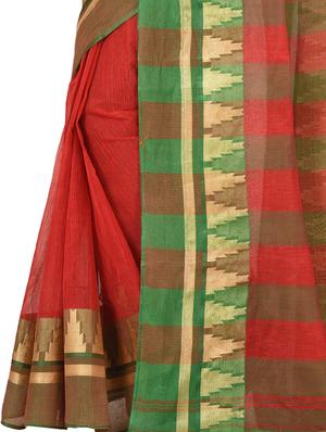 self design tant saree - 17144597 - Standard Image - 3