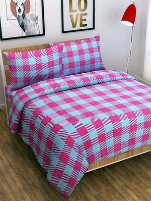 cotton double bedsheets with 2 pillow covers - 17144935 - Standard Image - 2