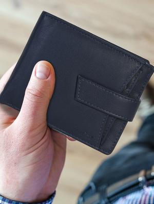 blue leather wallet - 17145090 - Standard Image - 2