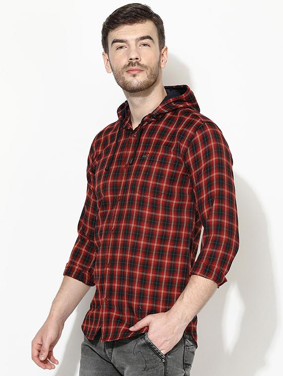 red checkered casual shirt - 17145400 - Zoom Image - 2