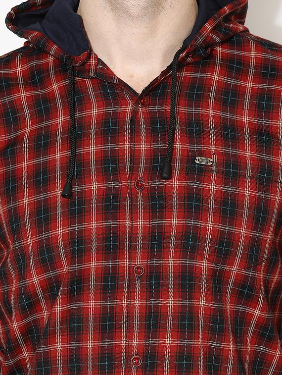 red checkered casual shirt - 17145400 - Zoom Image - 4