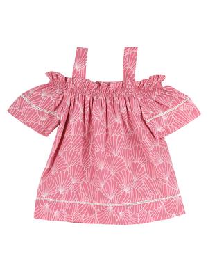 pink polyester regular tops & tee - 17145485 - Standard Image - 2