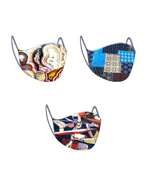 multi colored cotton anti-pollution men mask (pack of 3) - 17145521 - Standard Image - 1