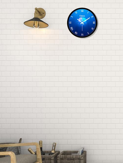 glass wall clock with 1 year warranty and 2 free aa battery - 17145940 - Standard Image - 1