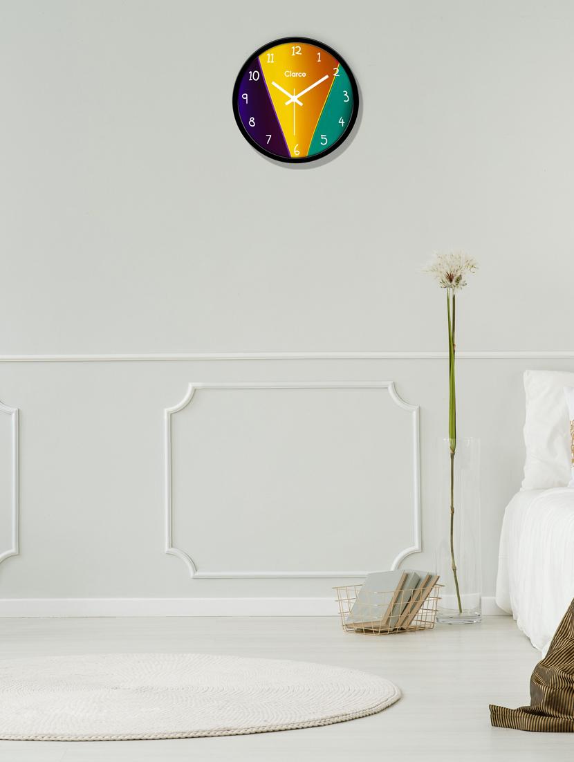 glass wall clock with 1 year warranty and 2 free aa battery - 17145943 - Zoom Image - 2