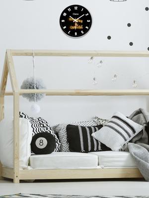 glass wall clock with 1 year warranty and 2 free aa battery - 17145945 - Standard Image - 2
