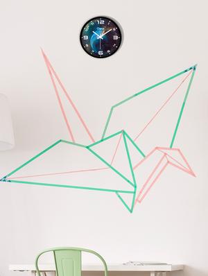glass wall clock with 1 year warranty and 2 free aa battery - 17145958 - Standard Image - 2