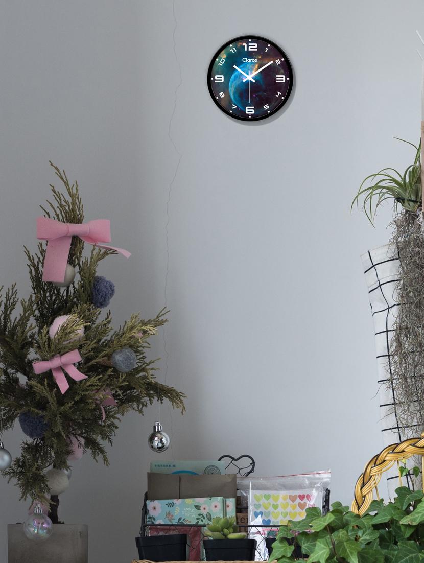 glass wall clock with 1 year warranty and 2 free aa battery - 17145958 - Zoom Image - 1