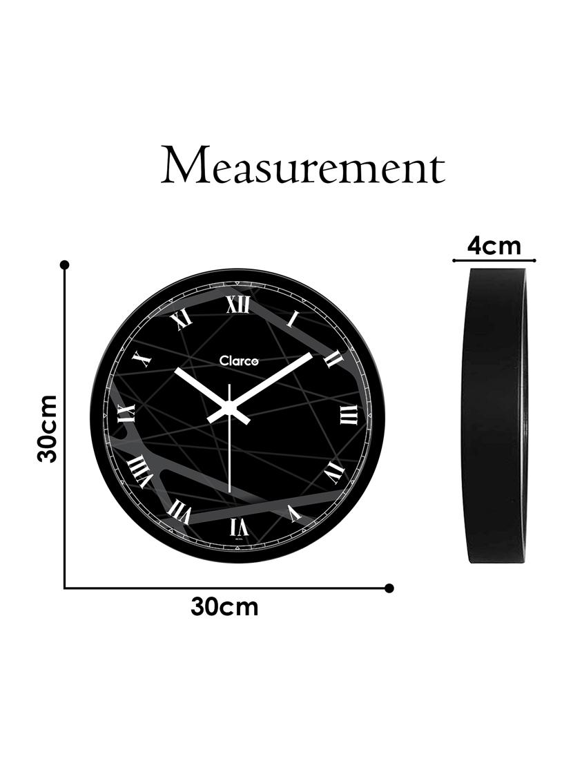 glass wall clock with 1 year warranty and 2 free aa battery - 17145974 - Zoom Image - 6