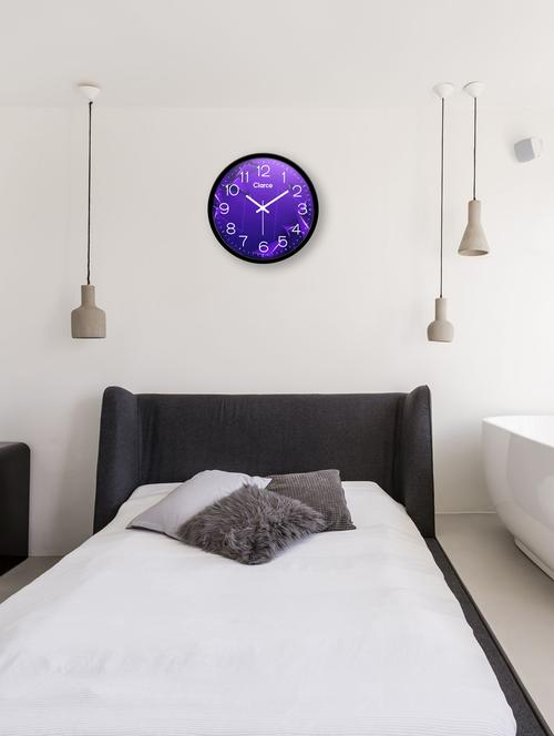 glass wall clock with 1 year warranty and 2 free aa battery - 17145978 - Standard Image - 1