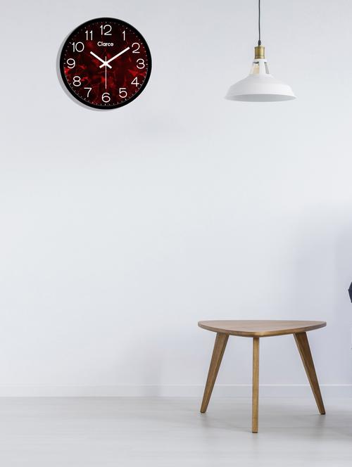 glass wall clock with 1 year warranty and 2 free aa battery - 17145985 - Standard Image - 1