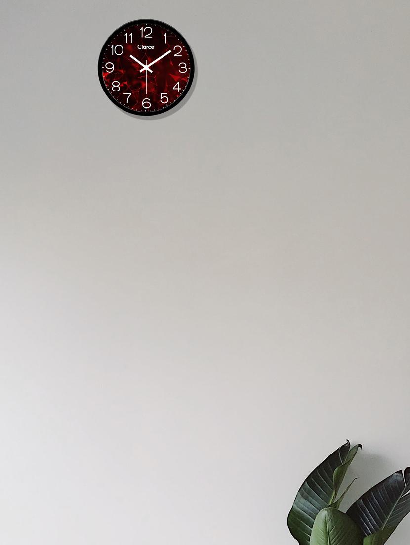 glass wall clock with 1 year warranty and 2 free aa battery - 17145985 - Zoom Image - 2