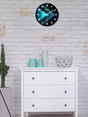 glass wall clock with 1 year warranty and 2 free aa battery - 17145987 - Standard Image - 2
