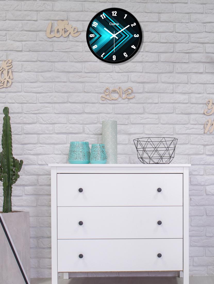 glass wall clock with 1 year warranty and 2 free aa battery - 17145987 - Zoom Image - 2